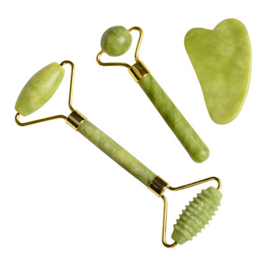 Babe's 3pc Jade Skin Therapy Massager - NATURAL HEALING